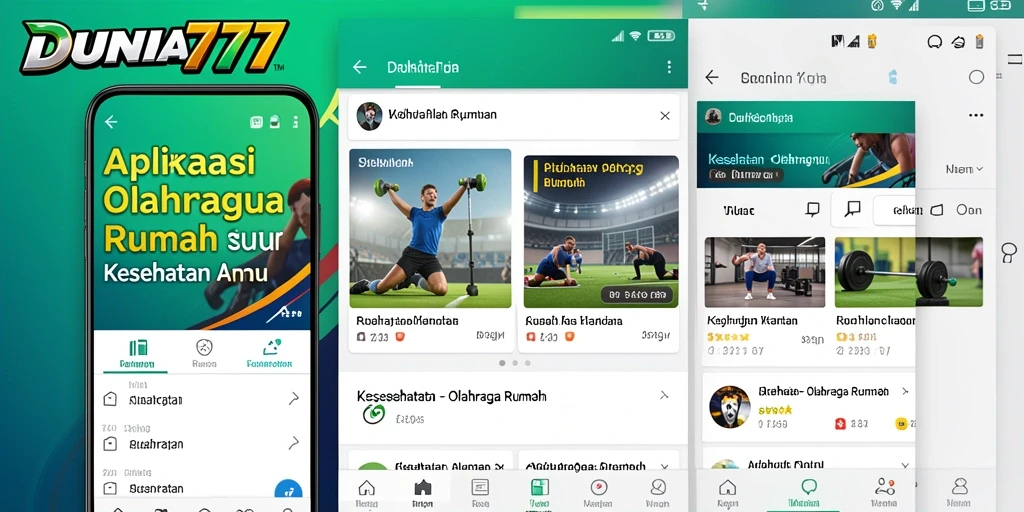 Tampilan antarmuka DUNIA777 yang ramah pengguna untuk olahraga di rumah.