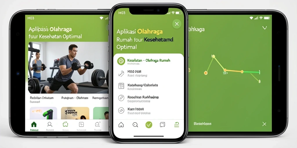Antarmuka aplikasi H03 yang intuitif dan interaktif.