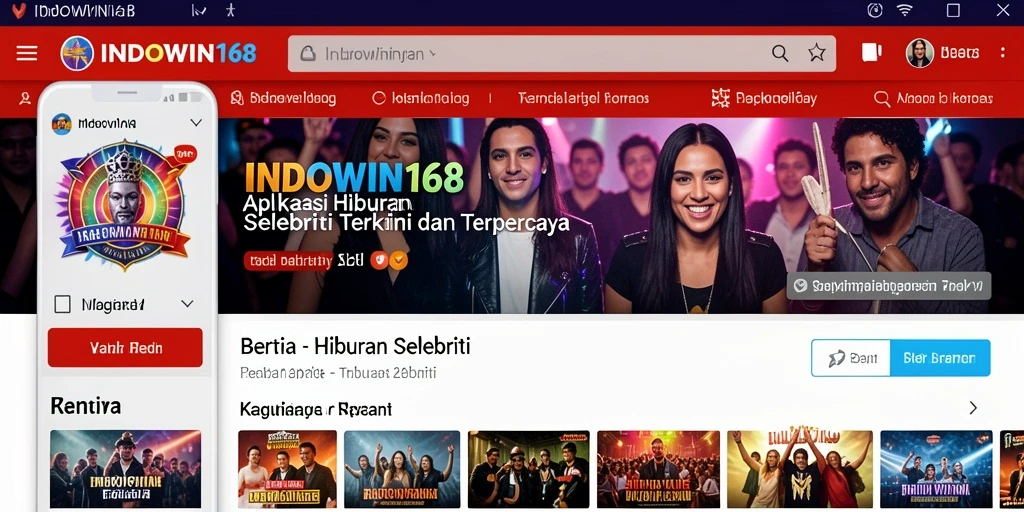 Tampilan antarmuka INDOWIN168 yang menarik dan informatif.