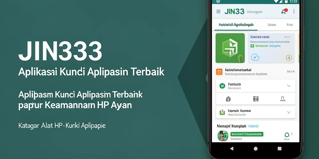 Antarmuka pengguna aplikasi JIN33 untuk kunci aplikasi yang efektif.