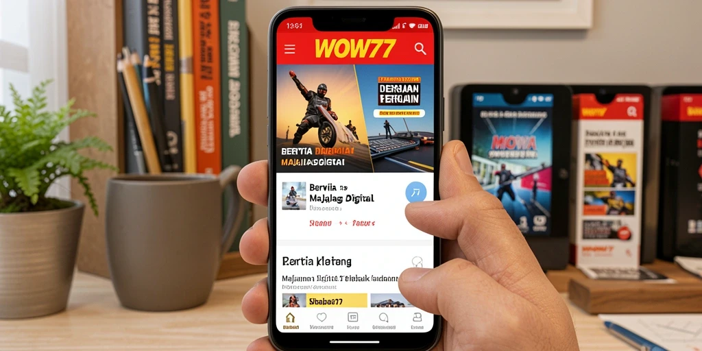 Antarmuka aplikasi WOW77 yang informatif dan menarik untuk pengguna.