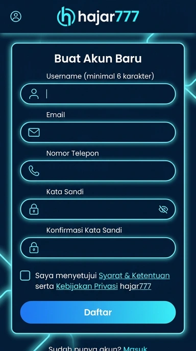 Panduan Lengkap Daftar Akun hajar777 untuk Android